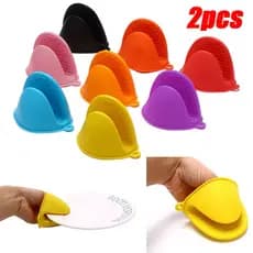Forno de Silicone 2 Peças Mitts Isolamento Térmico Antiderrapantes Clipes de Panelas para Microondas