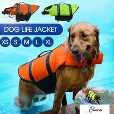 Colete Salva-Vidas Reflexivos Ajustável Para Animais De Estimação / Cachorros / Nataçãos