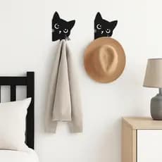 10 Suportes Porta Panos Prato Toalha Gato Gancho Parede Papel