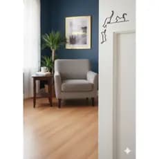 4 Decorações De Canto De Porta Janela Gatos Quina De Porta Batente Superior Formato de Gato