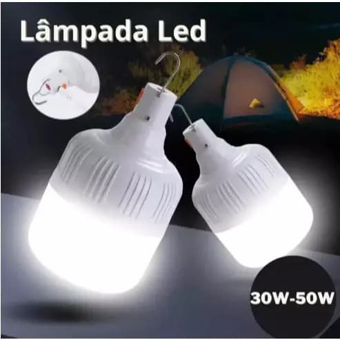 Lâmpada de Acampamento Portátil Com Carregamento Solar e USB Camping  MT312 (CR)