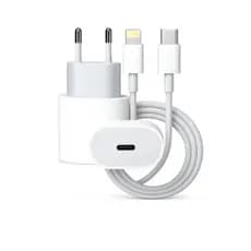 Carregador iPhone 20W + Cabo Lightning para Tipo-C – Carregamento Rápido