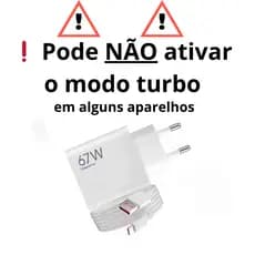 Kit Carregador  67W completo