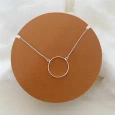 COLAR PRATA 925 CÍRCULO VAZADO