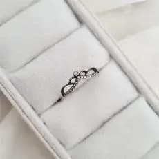 ANEL PRATA 925 COROA PRINCESA