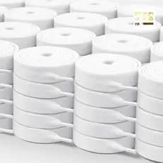 KIT 20/10/5/2 CADARÇO ATACADOR BRANCO E PRETO GROSSO DE QUALIDADE TAMANHO PADRÃO RESISTENTE
