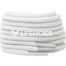 5 Pares Cadarço Roliço Cordão Atacador 1,20 Cm Preto e Branco Tenis Bota Unissex