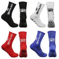 4 pares de meias esportivas ao ar livre de silicone antiodor respiratório masculino e feminino FS