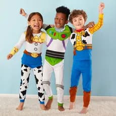 Pijamas Infantis de Primavera Toy Story para Meninos, Roupas de Cosplay Buzz Lightyear/Woody, Conjunto de 2 Peças 2-7 9D