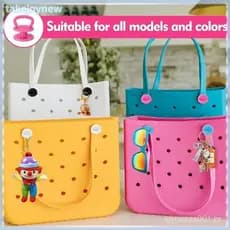 [takejoynewBR] 4 PCS Botões De Substituição De Alça Reutilizável Para Bolsa Bogg , Acessórios De Chaveiro Com Removível