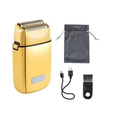 Máquina metal Kemei KM-TX1 Lâmina Dupla Barbeador Elétrico Profissional