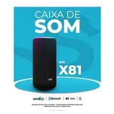IMENSO Caixa de Som Bluetooth X81 60w 3600mAh