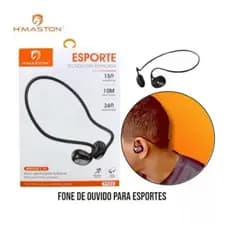 O H'Maston F922 Fone Esportivo Bluetooth Sem Fio