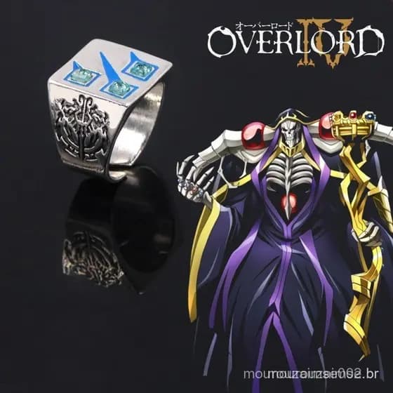Anime OVERLORD Tiro Estrela Cosplay Anel YGGDRASIL Ainz Ooal Vestido Momonga Ajustável Para Fãs Jóias Prop Acessórios