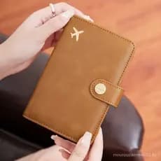 Nova bolsa para passaporte de viagem RFID Bolsa para passaporte portátil simples Multifuncional Porta-passaporte Moda Es