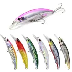Isca Artificial sinking minnow 92mm/40g pesca de fundo 3X garateia iscas artificiais para tucunaré pescaria