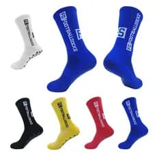 3 pares masculinos e femininos FS silicone antideslizante suínio esporte meias de futebol