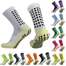 10 pares de meias esportivas de futebol de silicone anti-deslizante clássico