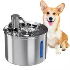 3l Fonte De Água De Aço Inoxidável Para Gatos E Cãe Newpet- Bivolt