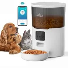 Alimentador Automático para Gatos, Tigela de Aço Inoxidável, 4L, Conectado Wi-Fi e Aplicativo