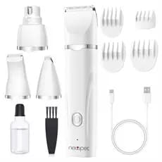 Newpet 4 in 1 Máquina De Tosa Patas Pet Animais Cães Gatos Sem Fio Portátil Recarregável para Pata, Olhos ,Orelha