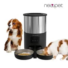 Newpet 5l Dispensador Automático De Alimentos Para Cães Gato Newpet 127/220v Preto