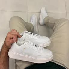 Tênis Branco Casual Masculino Rayon Sola Macia e Confortável Sapatenis Urbano Leve e Moderno Unissex