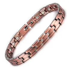 Pulseira Magnética de Cobre Unissex Vintage Cobre Puro Corrente de Saúde Marca Femme OXXJ