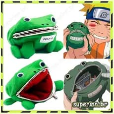 Sapo Naruto Uzumaki Bolsa Porta Moeda Bolsinha Shippuden/ Porta-Moda De Sapo Do Anime Naruto
