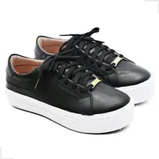Tênis Star Plataforma Feminino Casual Blogueira Confortável Tenis Feminino Sapatênis Branco Preto Dourado Chuteira Macio
