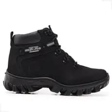 Bota Coturno  Adventure Couro Legítimo Epi C.a. Segurança Trabalho Bico PVC Palmilha em Gel Reforçado  Promoção