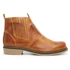 Botina Masculina Couro Legítimo Solado Resistente Country Númeração até 47