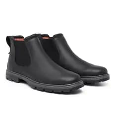Botina Masculina Country Couro Legítimo Bota de Trabalho Conforto Ortopédico Palminha em Gel Coturno Cano Baixo