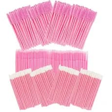 Kit 200 Escovinhas + 200 Microbrush + 200 Aplicador Cotonete - Extensão E Alongamento De Cílios
