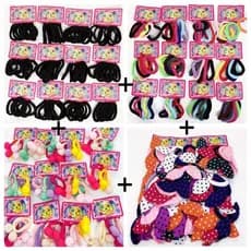 KIT 4 Pacotes tem 48pcs  Rabicó Meia Coelho+48pcs Pom Pom coloridos+72pcs preto+72pcs coloridos