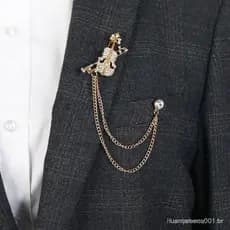 Broche De Violino De Instrumento Musical Acessórios De Pino De Corrente De Tassel Masculino