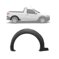Moldura Paralama Traseira Strada Working 2014 2015 A 2020 Cinza - Unidade ou Par
