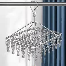 Varal 8/20/40 Prendedores Roupa Bebe Calcinha Cueca Dobrável Inox Prático e Retrátil para Roupas Íntimas livrecasa