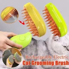 Escova Elétrica 4 Em 1 Para Pêlos De Gato A Vapor Massagem