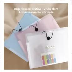 Pasta A4 de documento com grande capacidade conveniente com 12 divisórias novo geracao