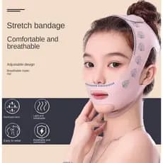 Faixa Modeladora Facial Lifting para Contorno do Rosto Queixo e Mandíbula Uso Diário livrecasa