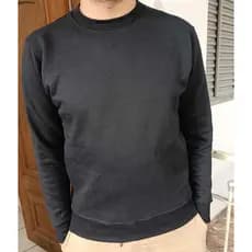 Moletom Gola Redonda Unissex Careca Blusa de Frio Casaco Feminino Masculino Flanelado Liso Algodão
