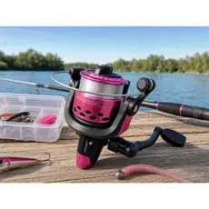 Molinete Rosa Pink tipo 200 Leve, Resistente e Perfeito para Pesca