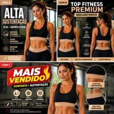 Conjunto Fitness Feminino Top + Short Cós Alto Academia Alta Sustentação Sem Transparência