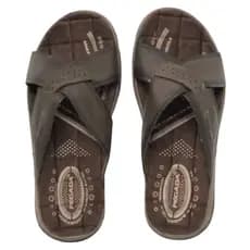 Chinelo Masculino Calce Fácil Couro Dia a Dia Pegada