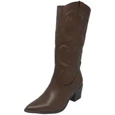 Bota Feminina Country Conforto Elegante Resistente Via Marte