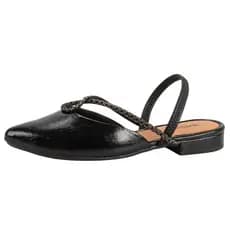 Mule Feminino Macio Sofisticado Strass Brilhante Mississipi