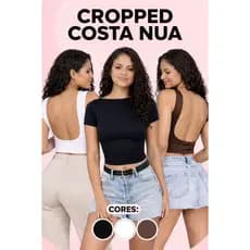 💖 Kit 2 Cropped Costa Nua Suplex – Look Tendência, Conforto e Caimento Perfeito | Aproveite!