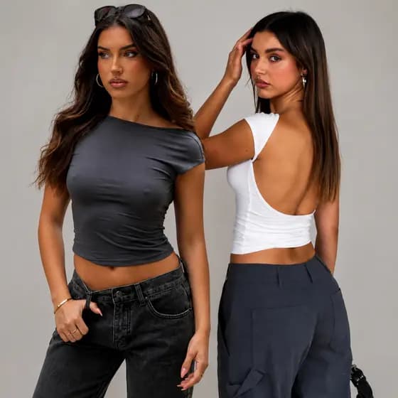 Cropped Costa Nua Feminino –Tendência Blogueira Conforto e Estilo Premium | Mais Vendido | Não Perca