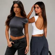 Cropped Costa Nua Feminino –Tendência Blogueira Conforto e Estilo Premium | Mais Vendido | Não Perca
